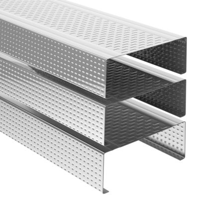좋은 가격 아연 코팅 표면 처리와 플라스터 보드 건식 벽체 알루미늄 프로필 온라인으로