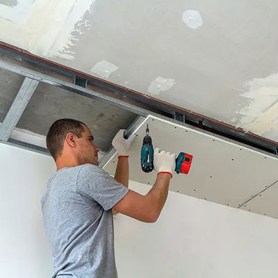 좋은 가격 12.5 밀리미터 강화된 석고 보드, 상한을 위한 2440 Ｘ 1220 플라스터 보드 온라인으로