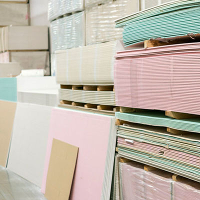 좋은 가격 실내 천정을 위한 15 밀리미터 항발화성 플라스터 보드 빨간색 온라인으로