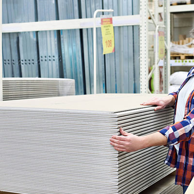 좋은 가격 4*8Ft 직판판매 깁스 벽판 1200X2400Mm 불화성 코어 건조 벽판 온라인으로