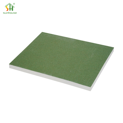 9.5mm Moisture Resistant Gypsum Plasterboard 1220x2440mm Green Board For Partiton Wall
